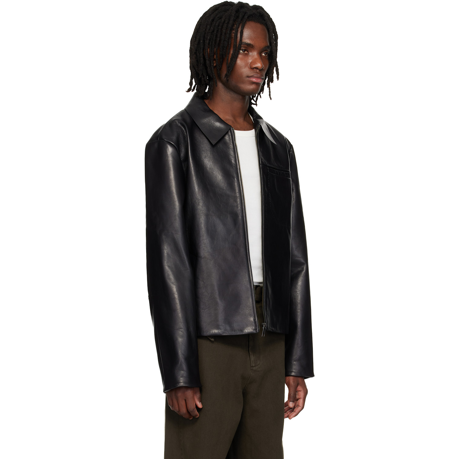  Entire Studios Black Corehide Leather Jacket 