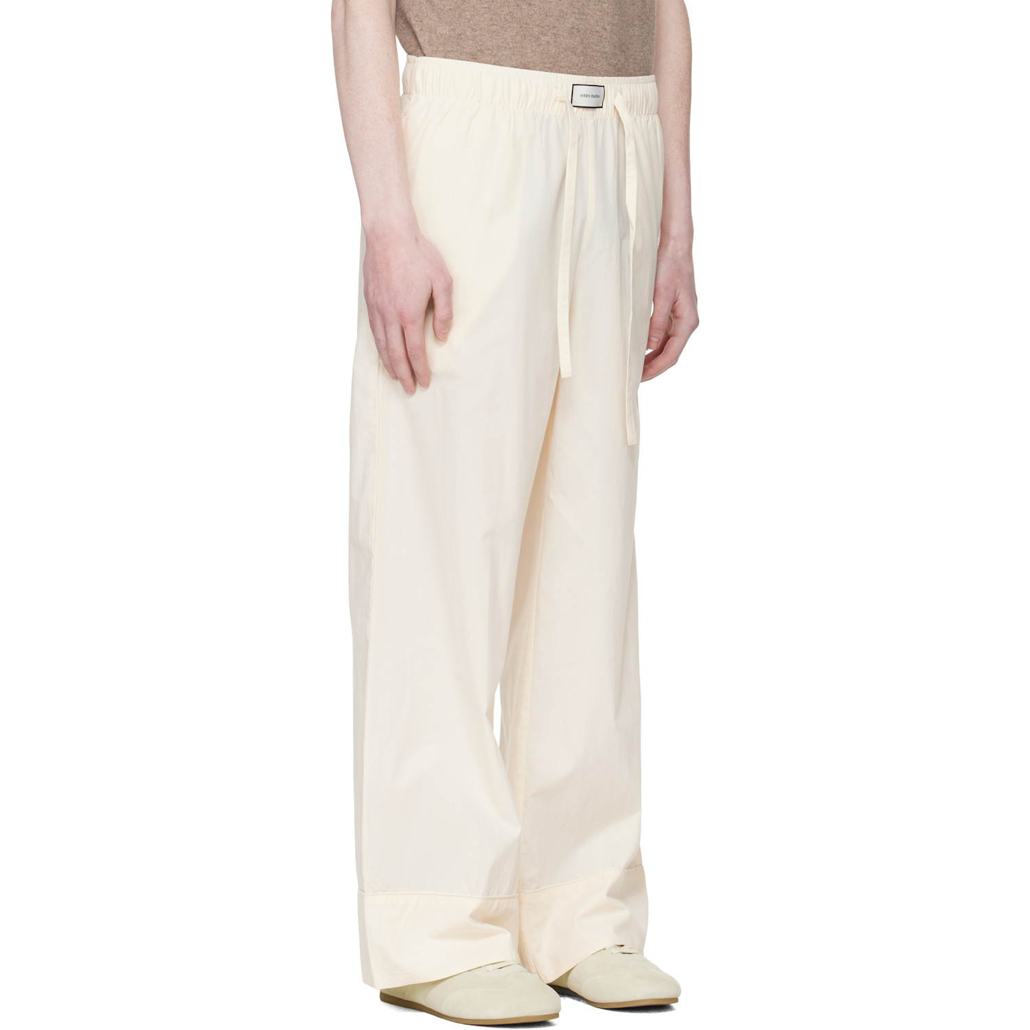  Entire Studios Off-white Pajama Lounge Pants 