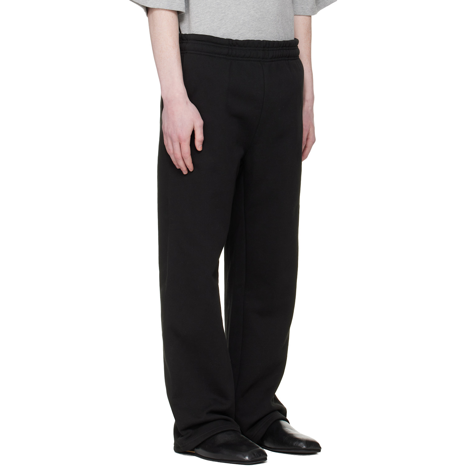  Entire Studios Black Straight Leg Sweatpants 