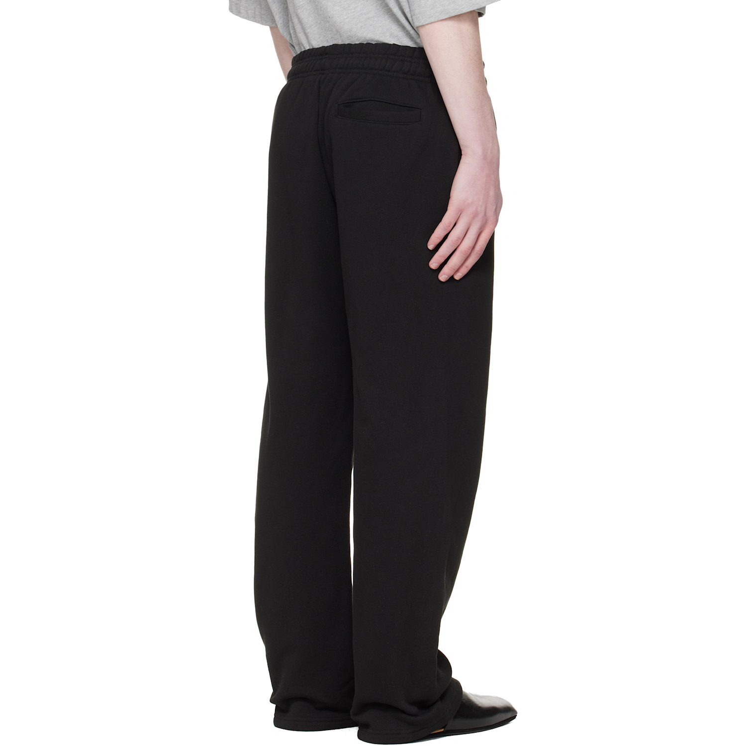  Entire Studios Black Straight Leg Sweatpants 