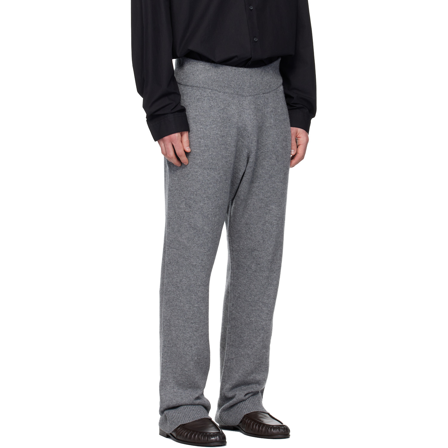  Entire Studios Gray Knit Lounge Pants 