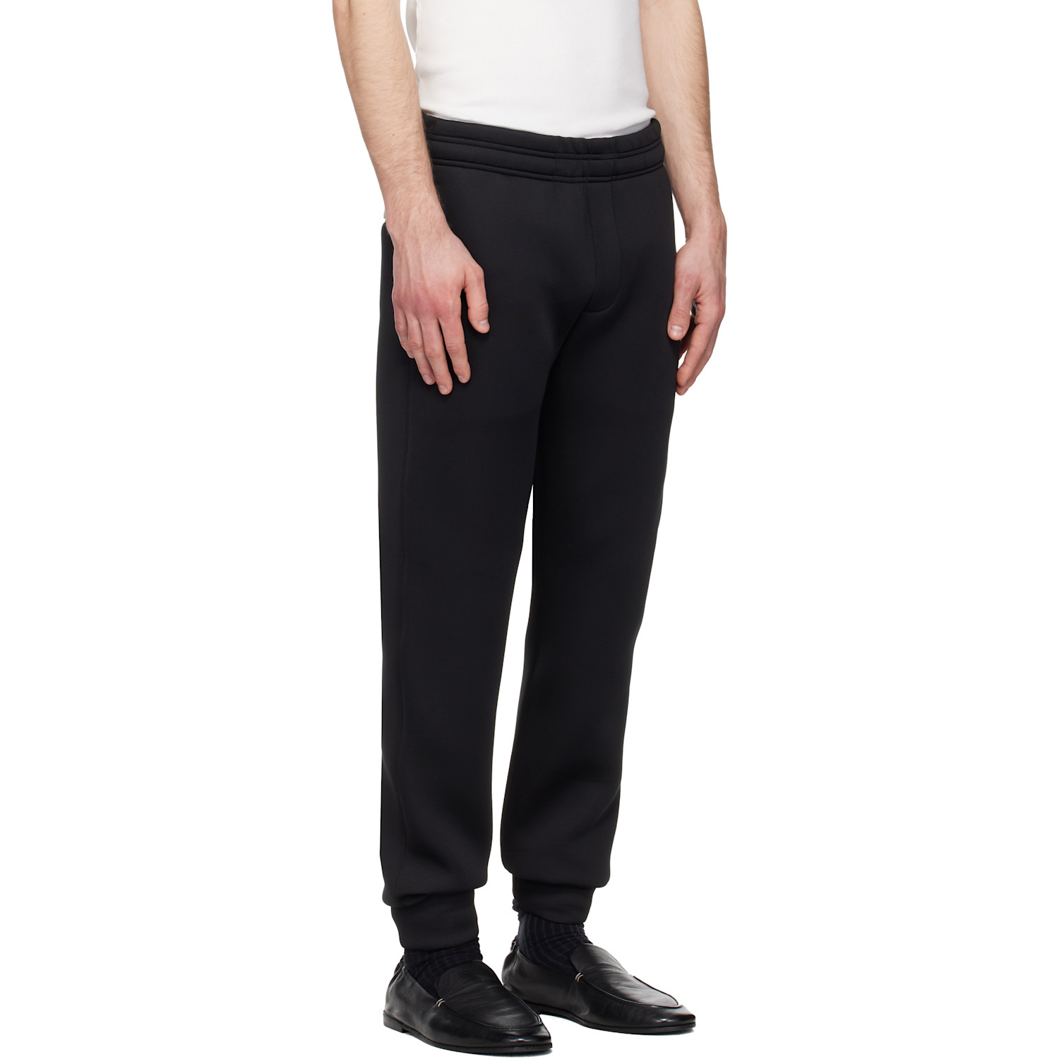  Entire Studios Black Slim Scuba Sweatpants 
