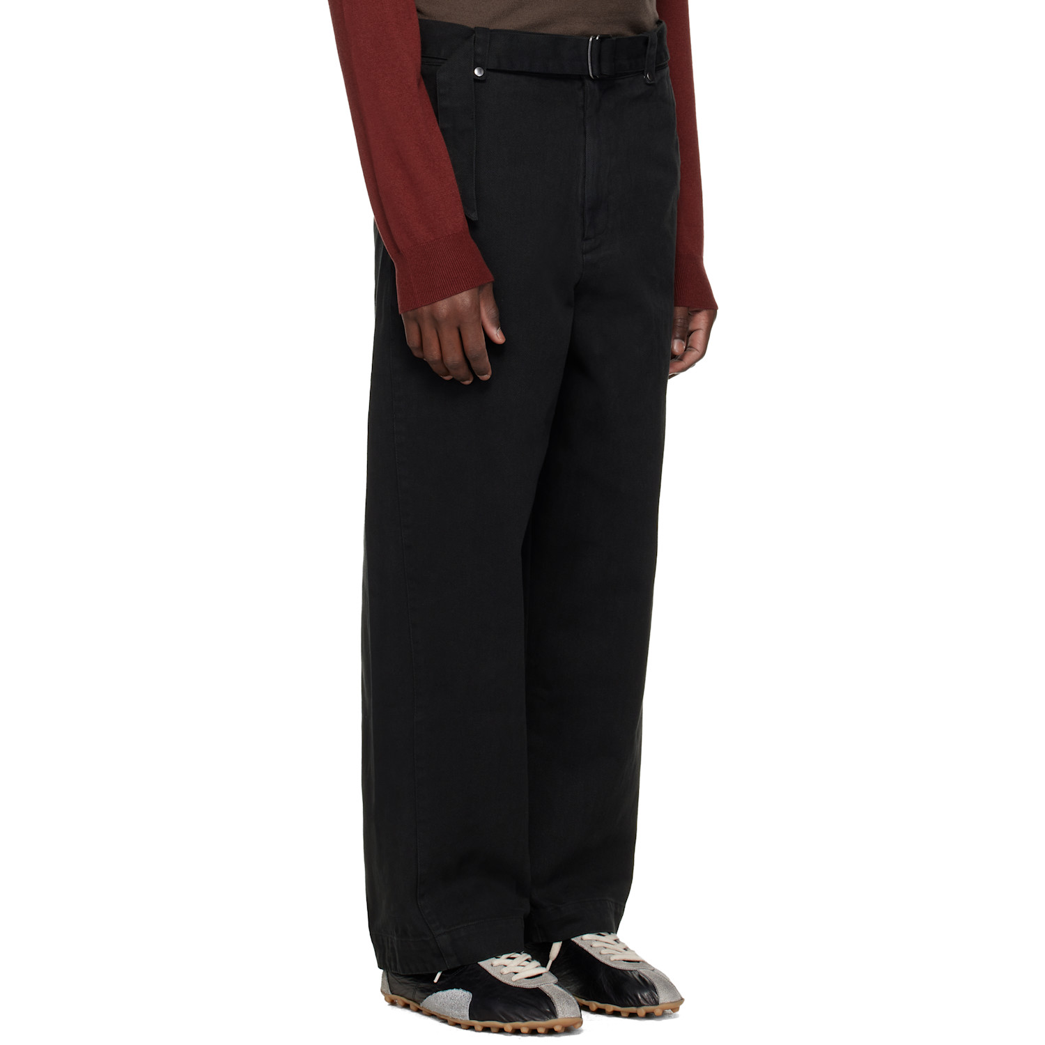  Entire Studios Black Gully Trousers 