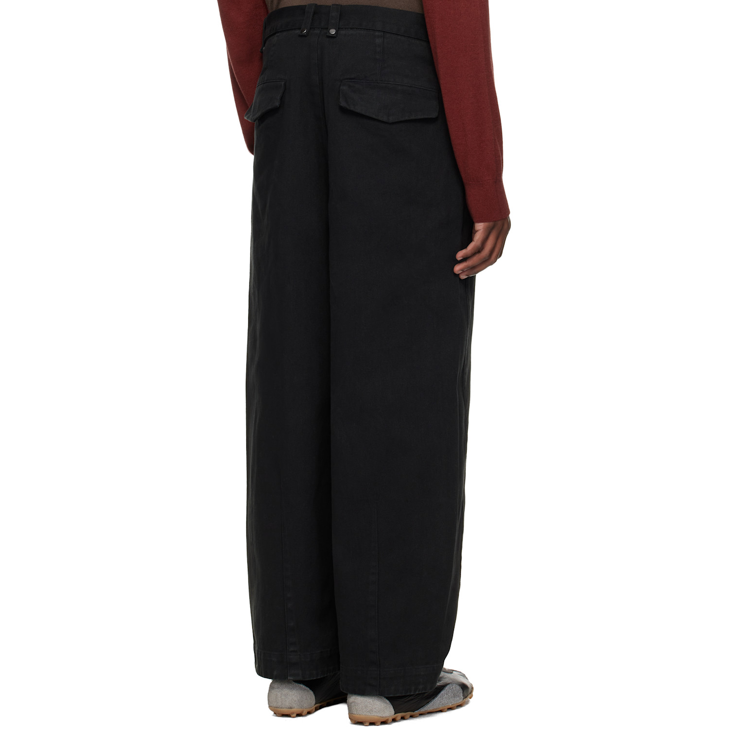  Entire Studios Black Gully Trousers 