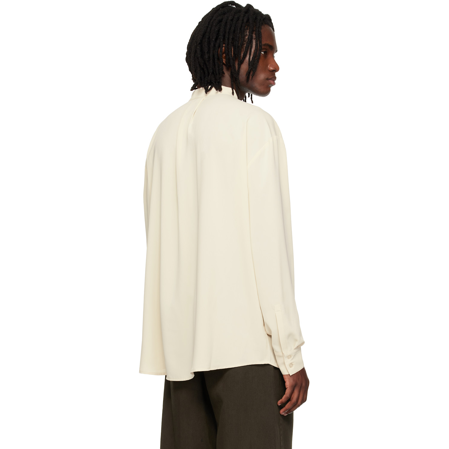  Entire Studios Off-white Mao Dart Shirt 