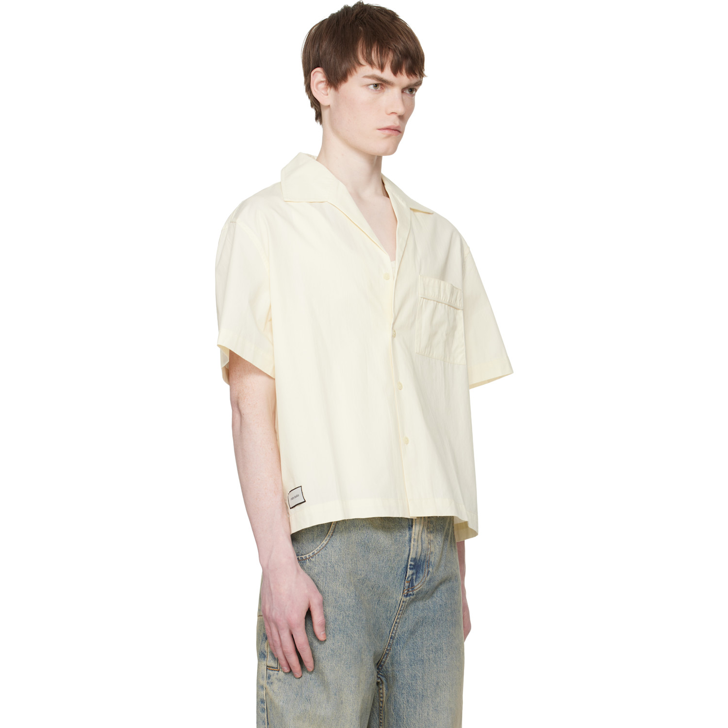  Entire Studios Off-white S/s Pajama Shirt 
