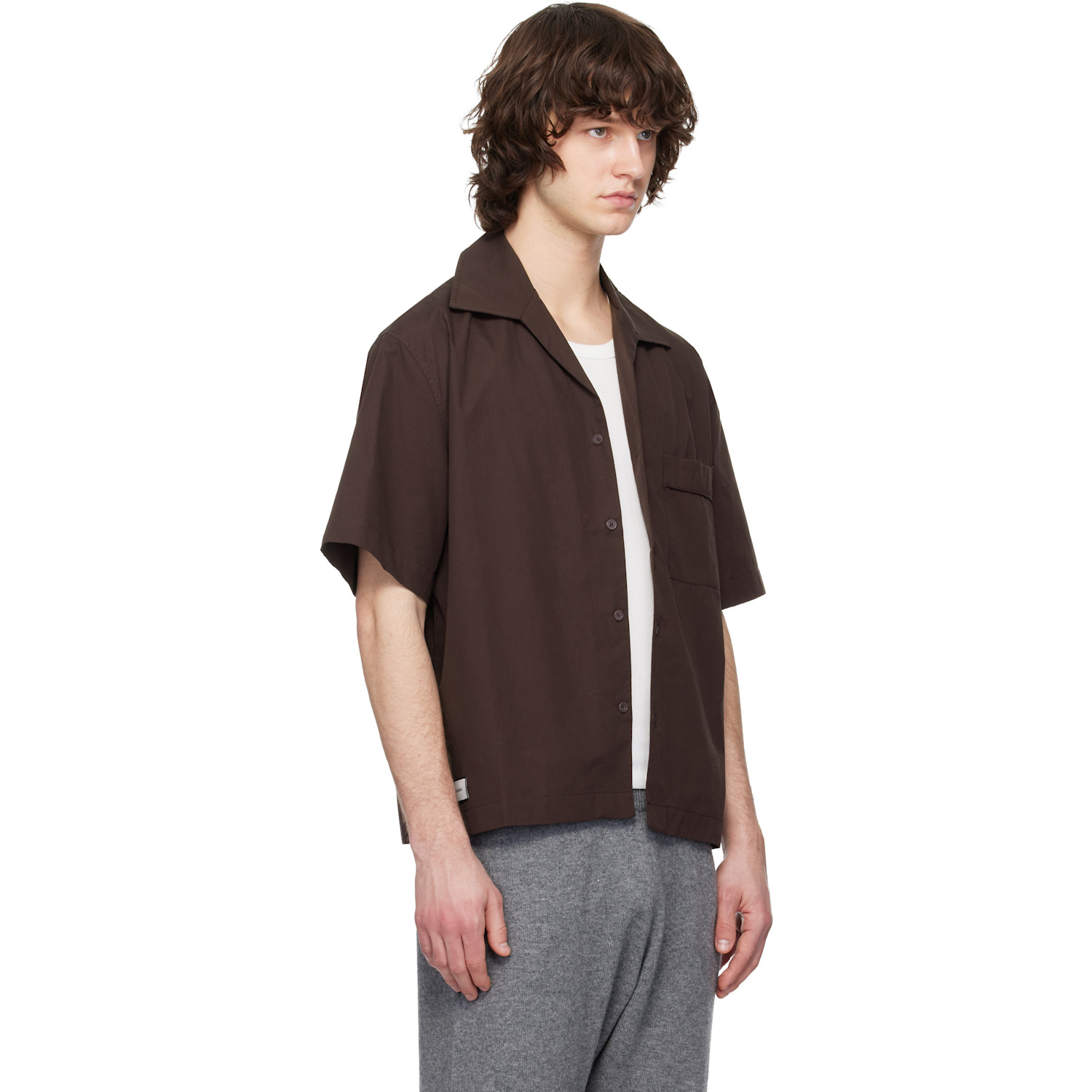  Entire Studios Brown Pajama Shirt 