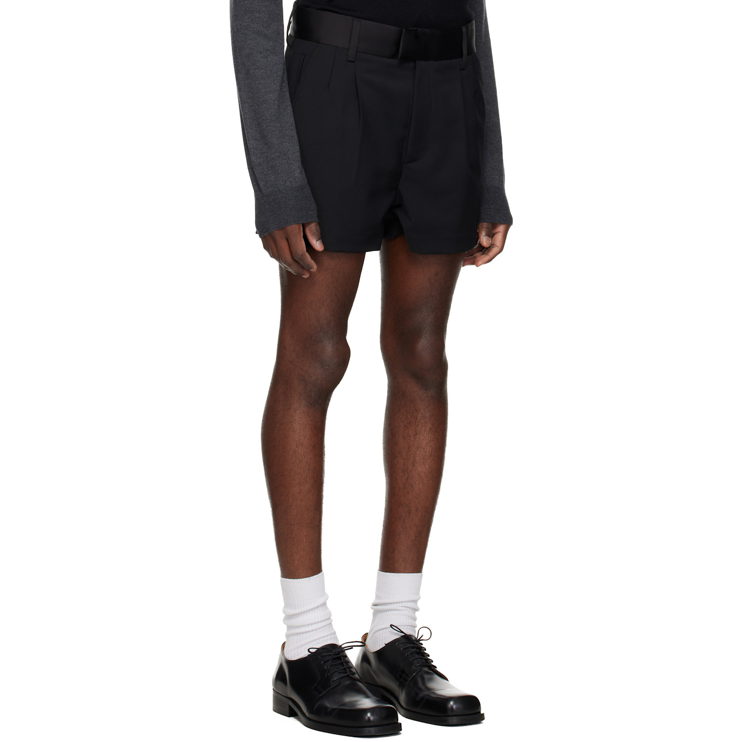  Entire Studios Black Compact Shorts 