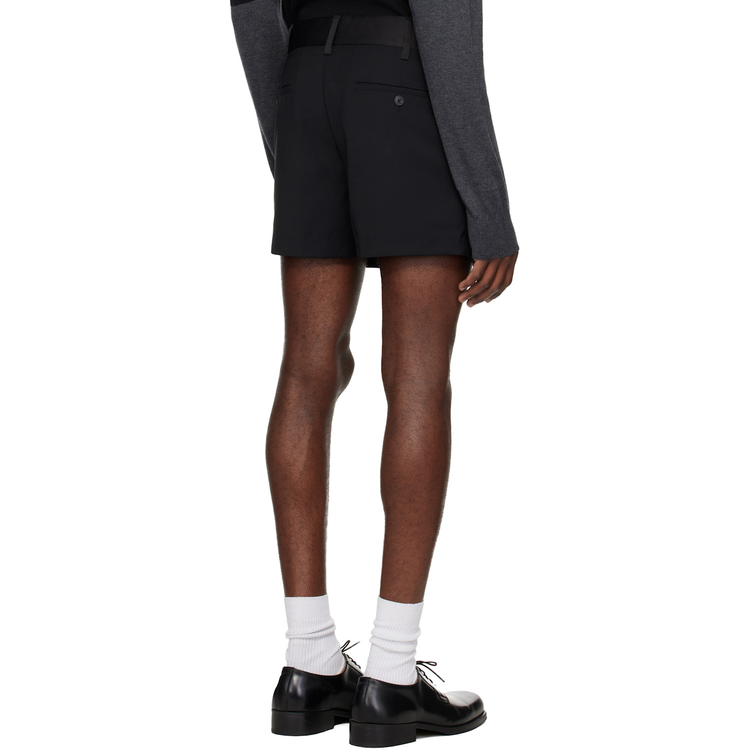  Entire Studios Black Compact Shorts 