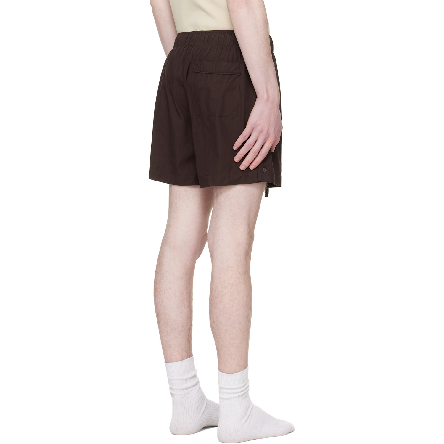  Entire Studios Brown Pajama Shorts 