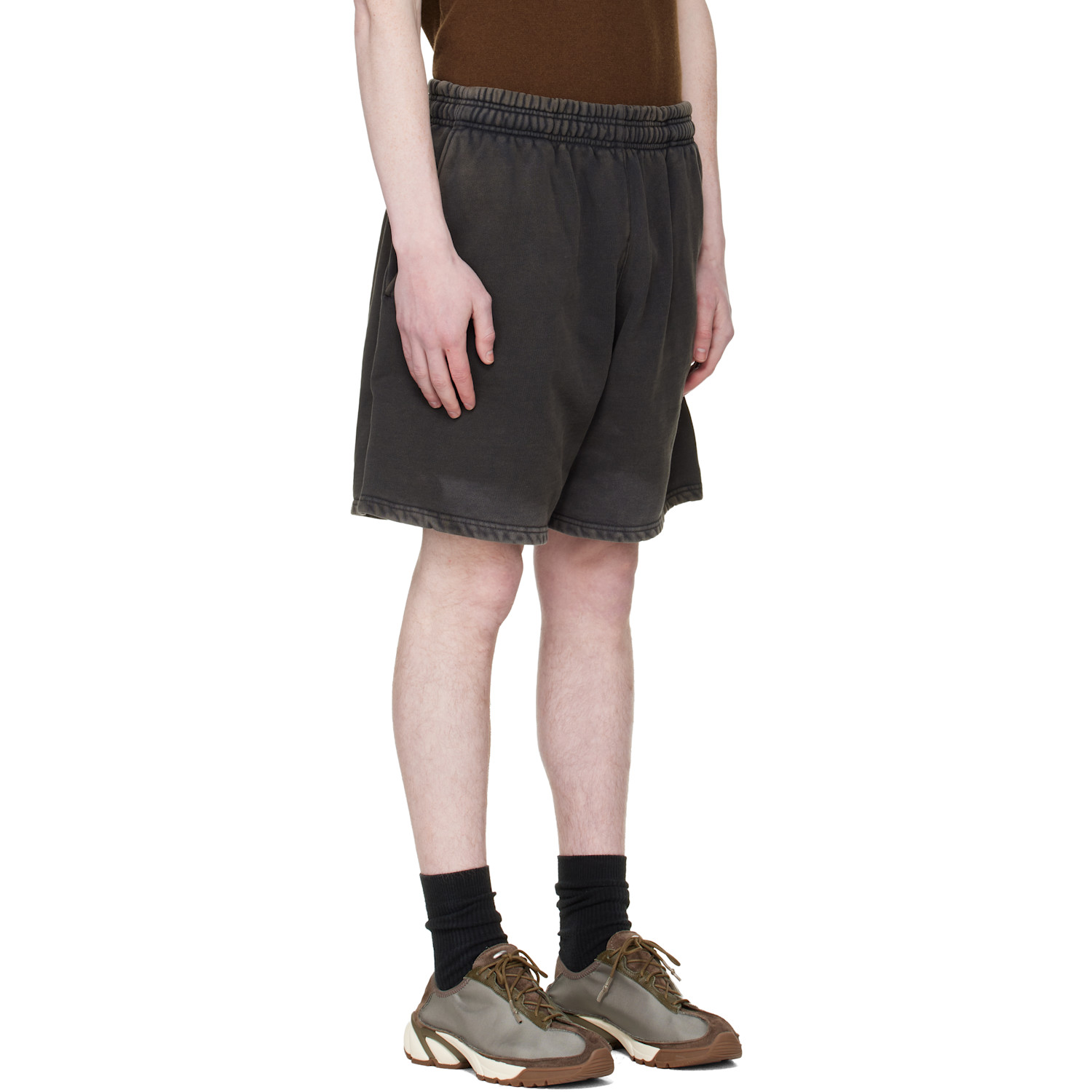  Entire Studios Black Standard Sweat Shorts 