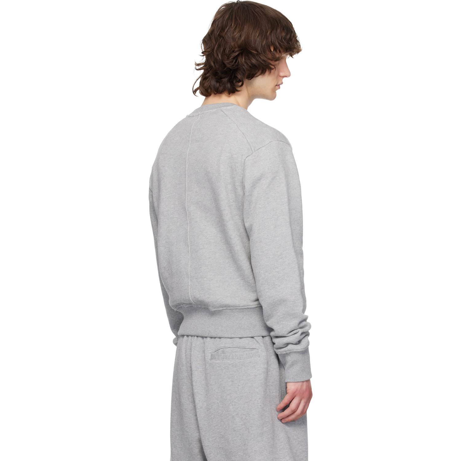  Entire Studios Gray Pod Crew Sweatshirt 