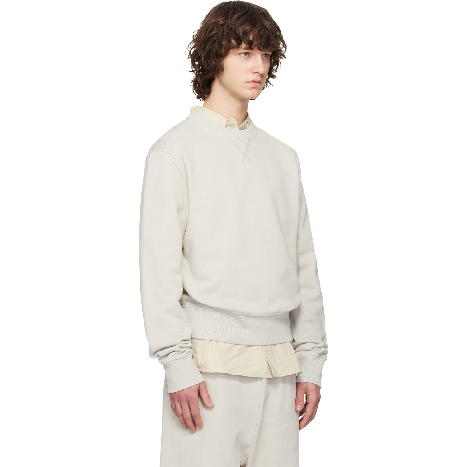  Entire Studios Off-white Pod Crew Sweatshirt 