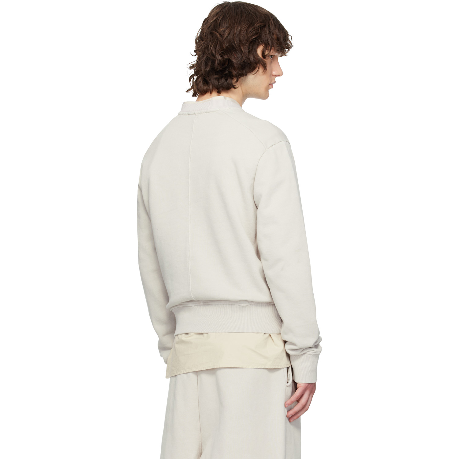  Entire Studios Off-white Pod Crew Sweatshirt 