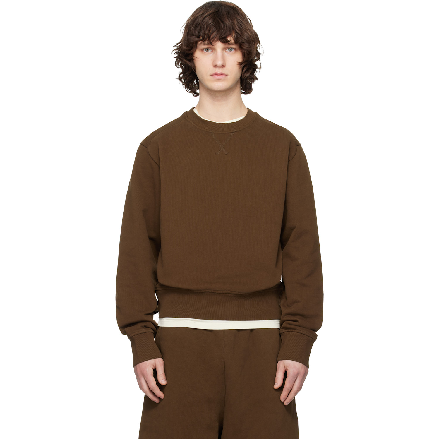 Entire Studios Brown Pod Crew Sweatshirt