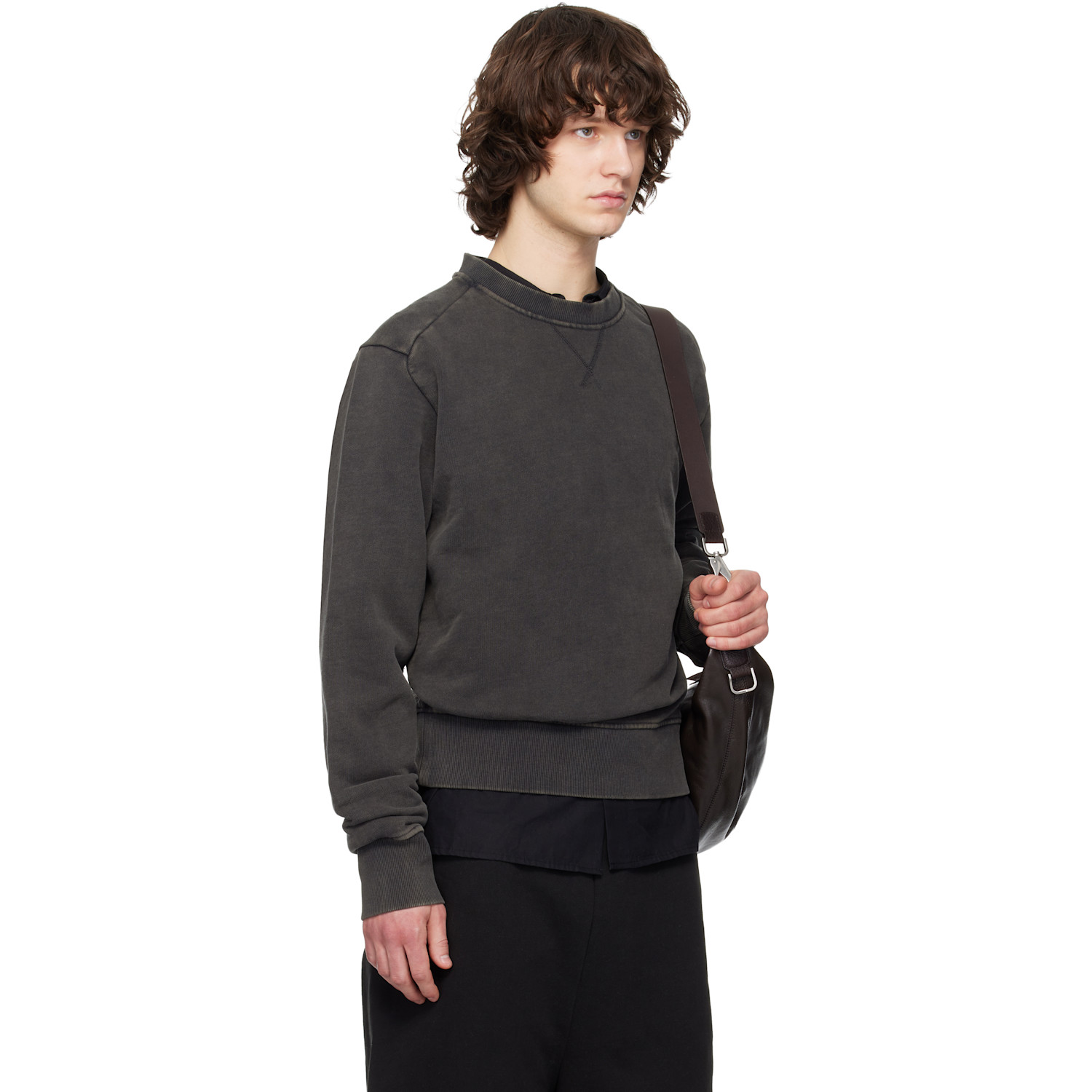  Entire Studios Black Pod Crew Sweatshirt 