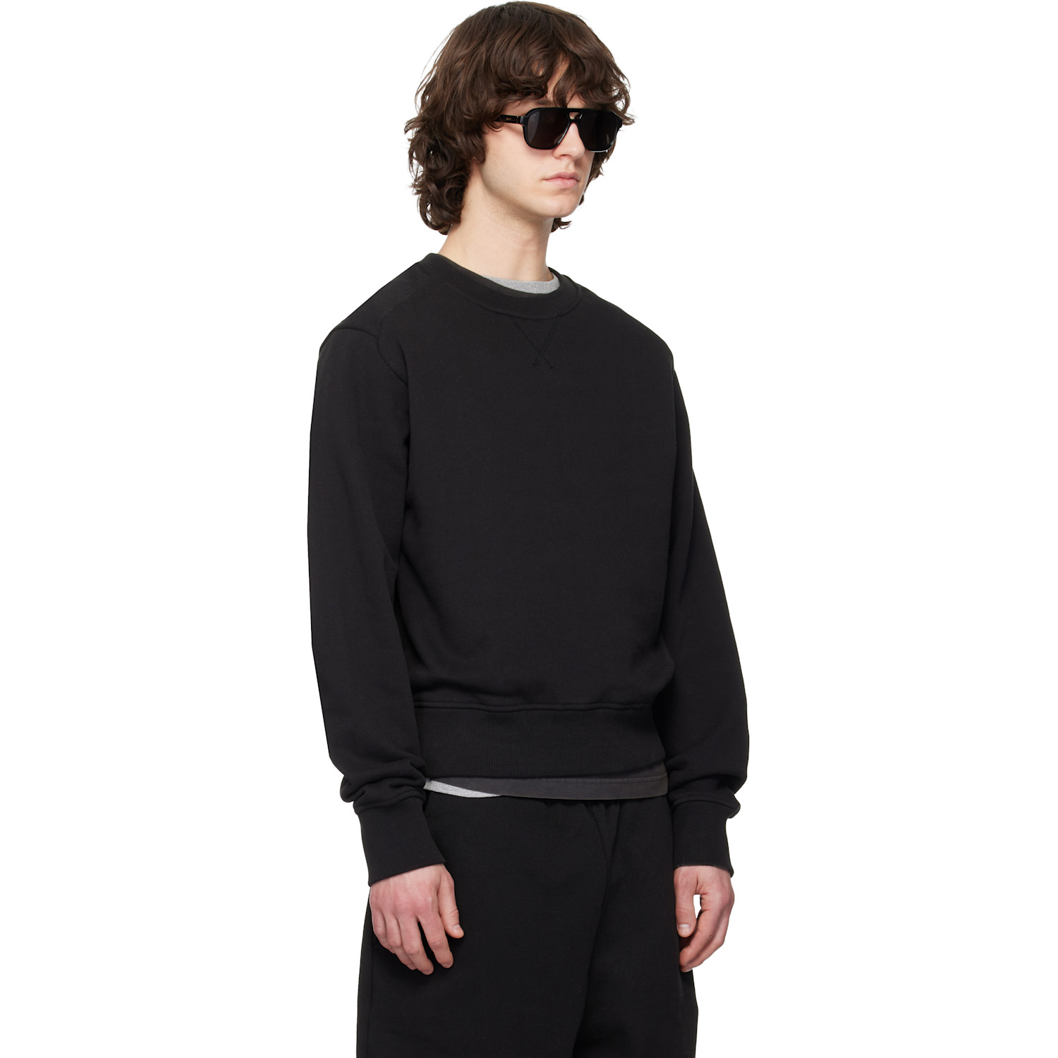  Entire Studios Black Pod Crew Sweatshirt 