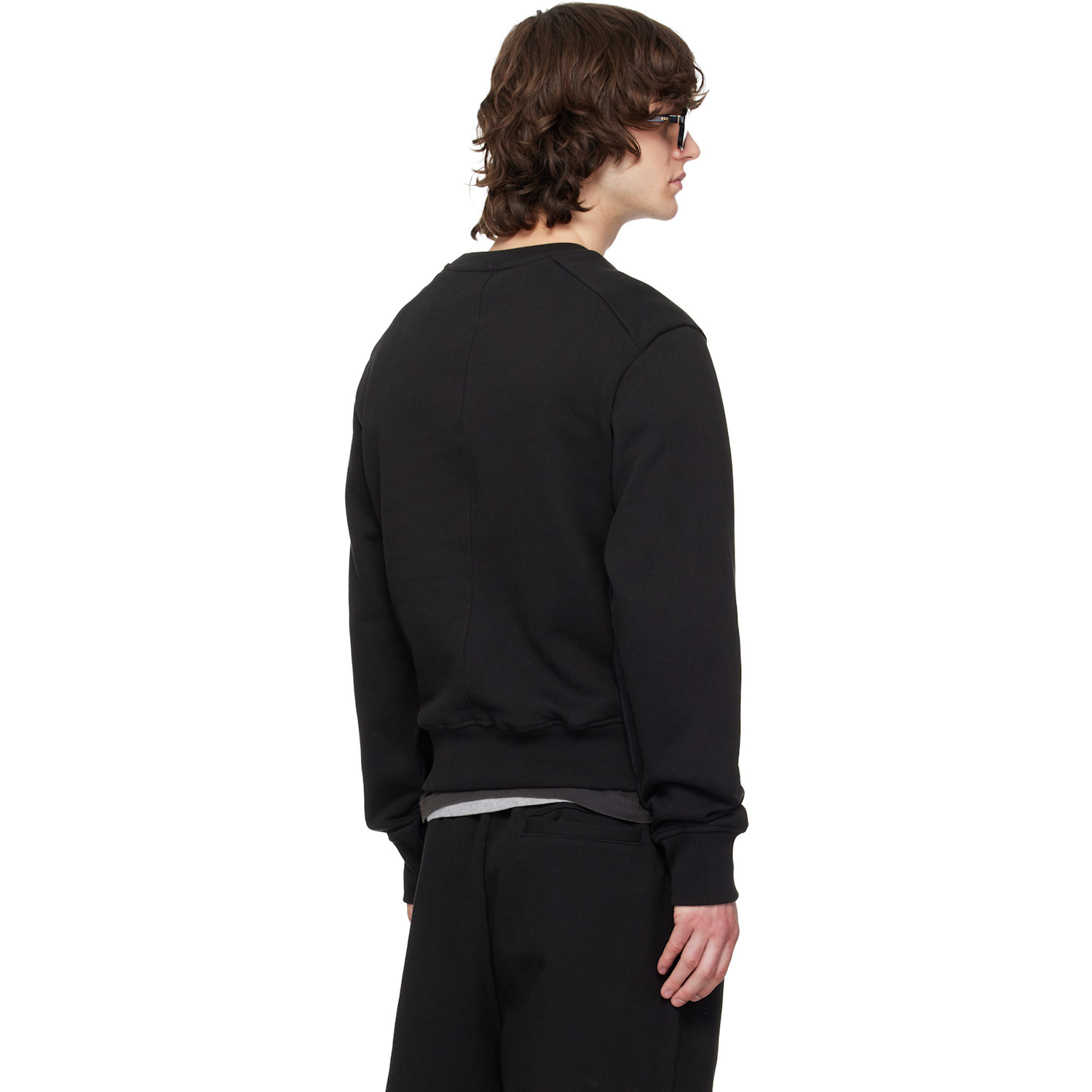  Entire Studios Black Pod Crew Sweatshirt 