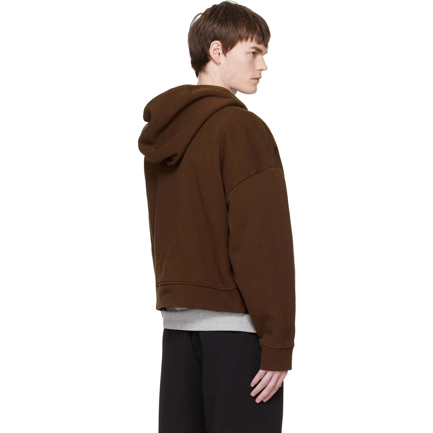  Entire Studios Brown Heavy Hoodie 