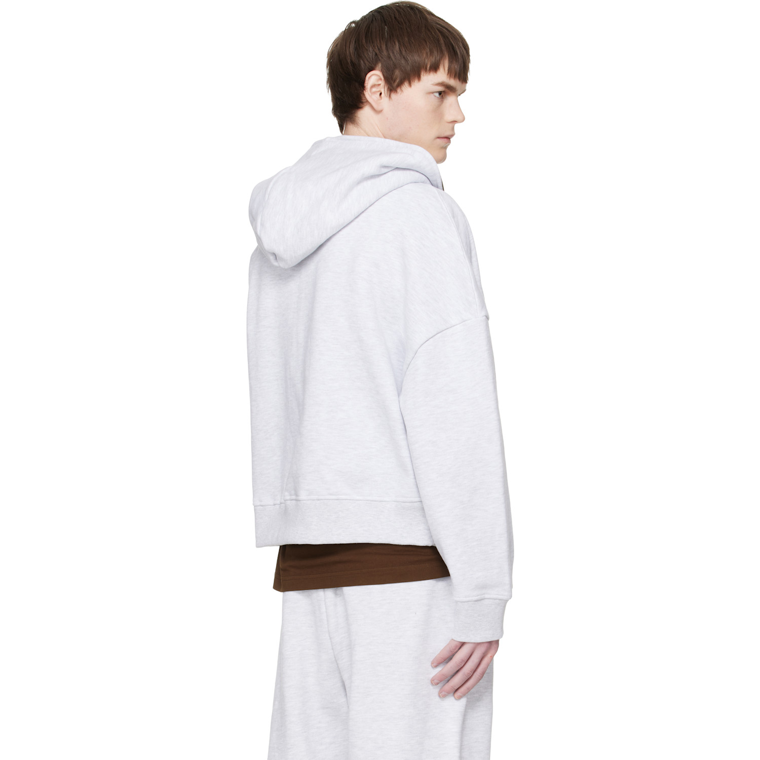  Entire Studios Gray Eternal Zip Hoodie 