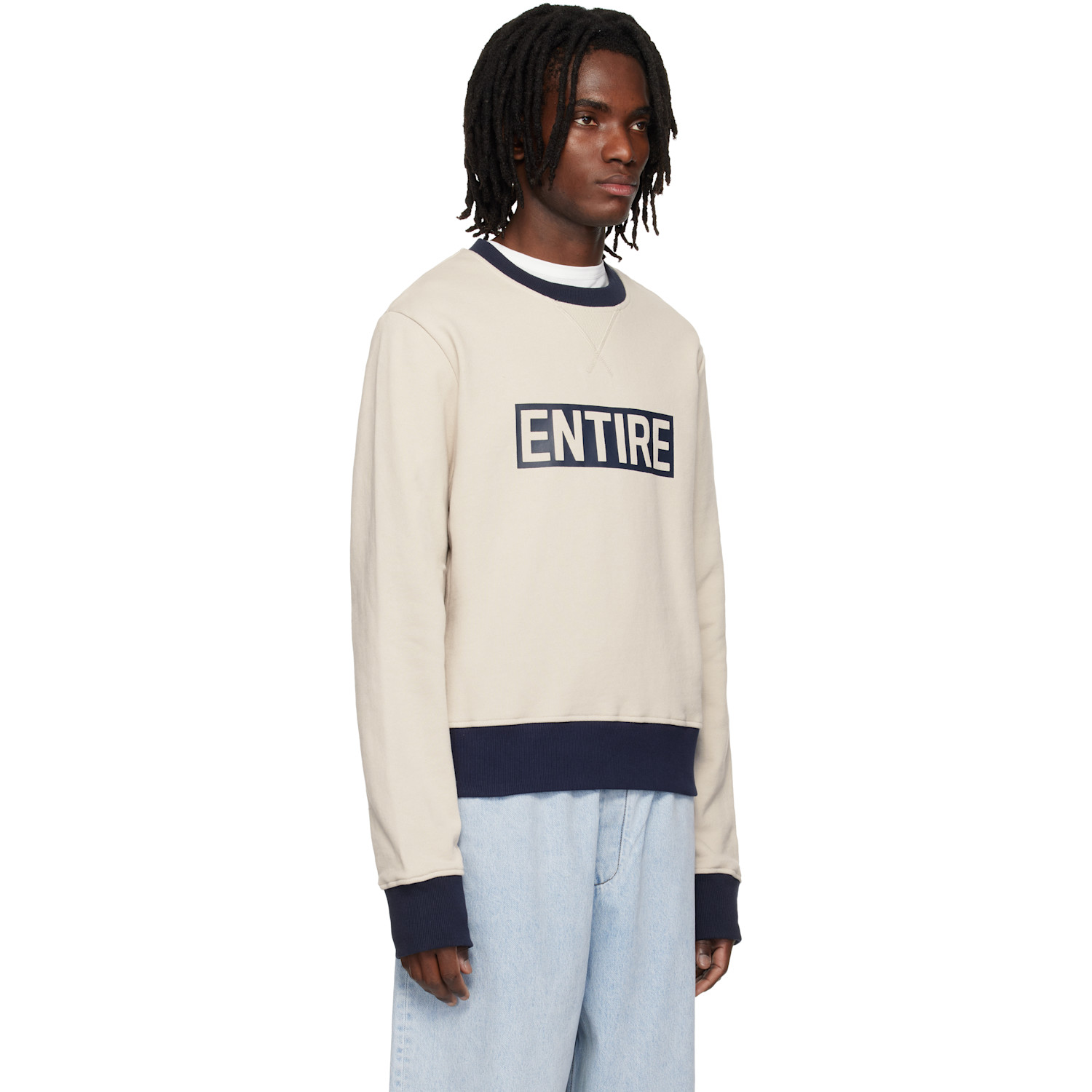  Entire Studios Off-white Contro Crew Sweatshirt 