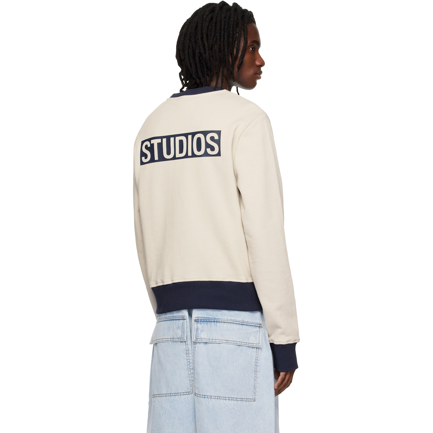  Entire Studios Off-white Contro Crew Sweatshirt 