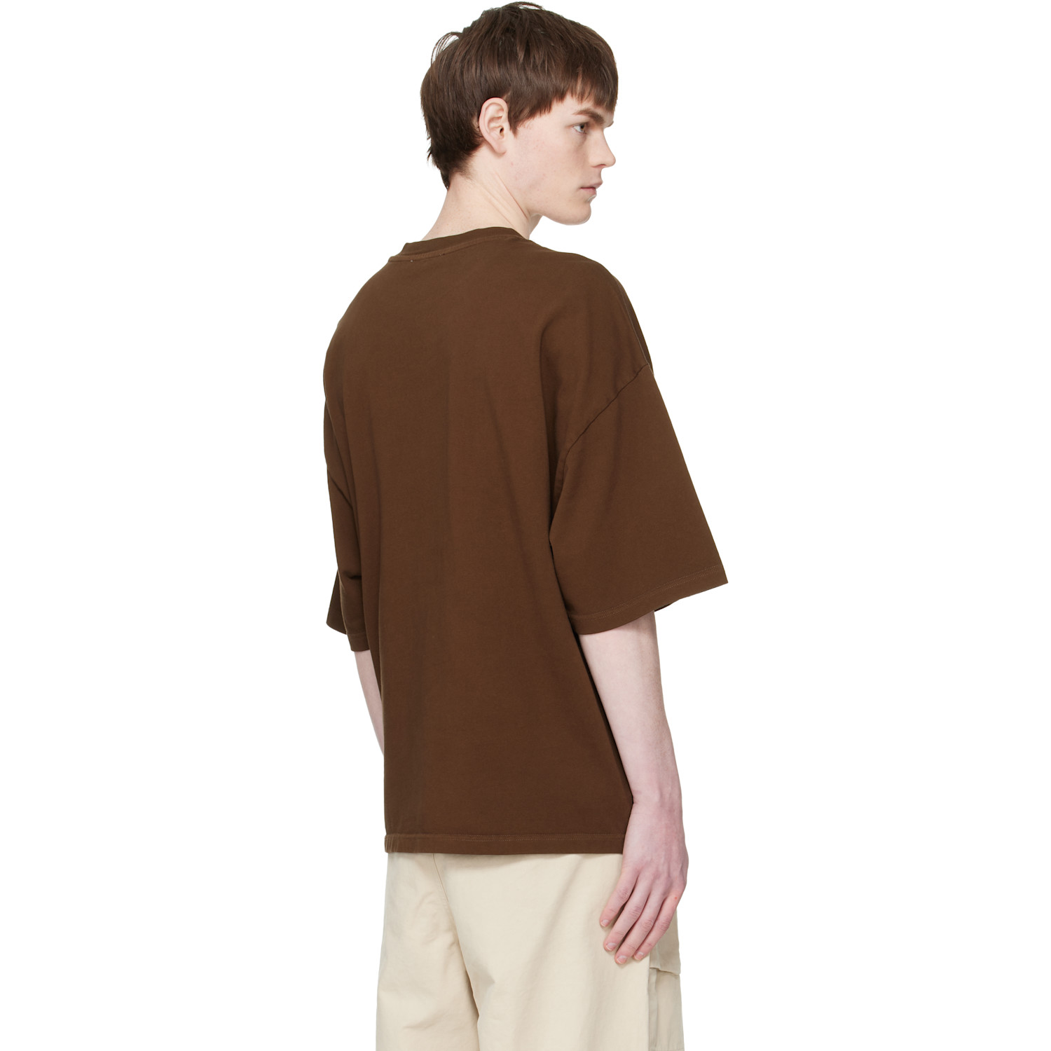  Entire Studios Brown Heavy Boxy T-shirt 