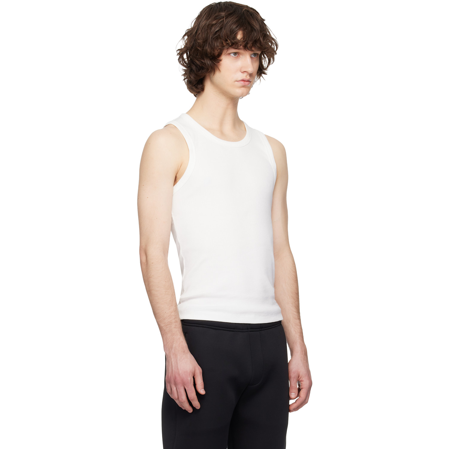  Entire Studios White Rib Tank Top 