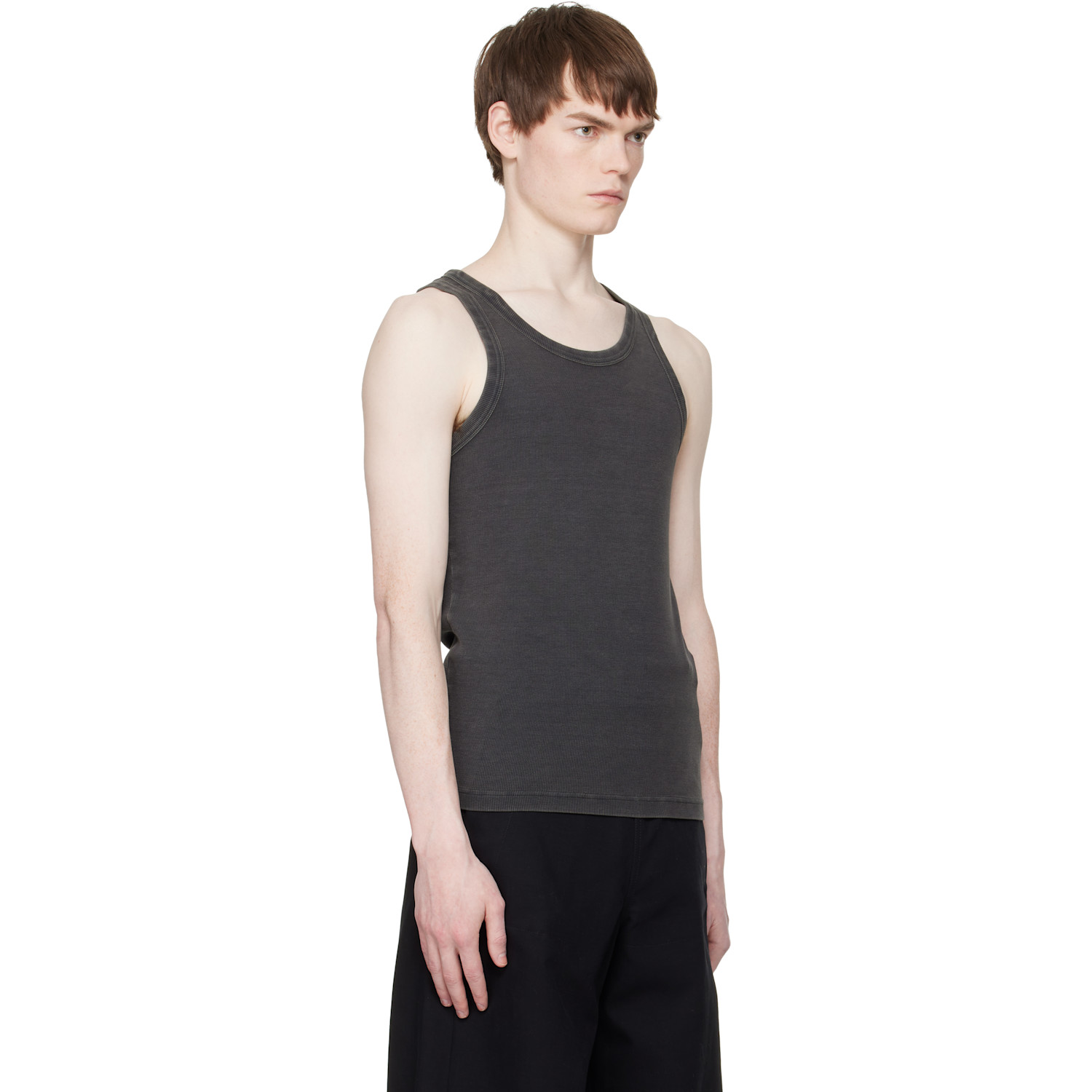  Entire Studios Black Rib Tank Top 