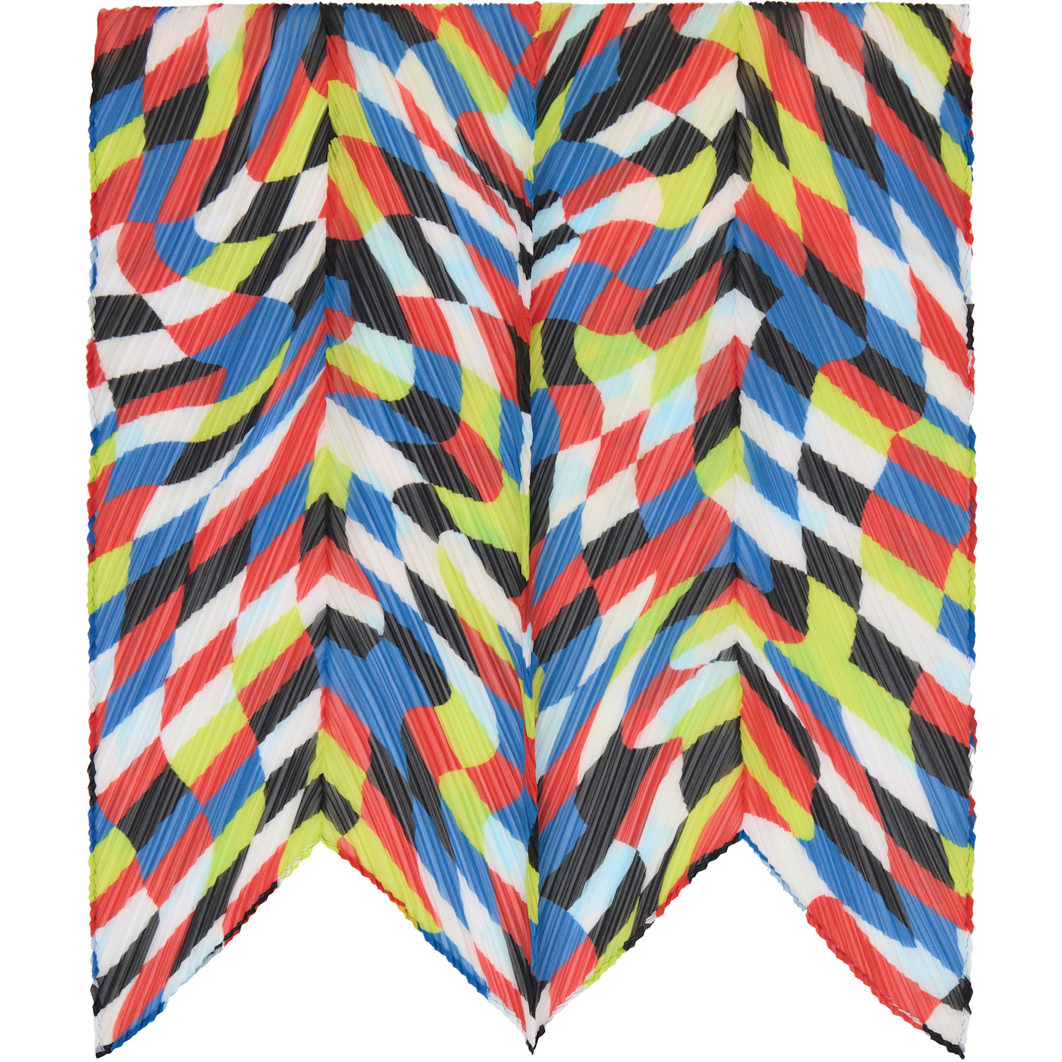  Pleats Please Issey Miyake Multicolor Dancing Square Scarf 