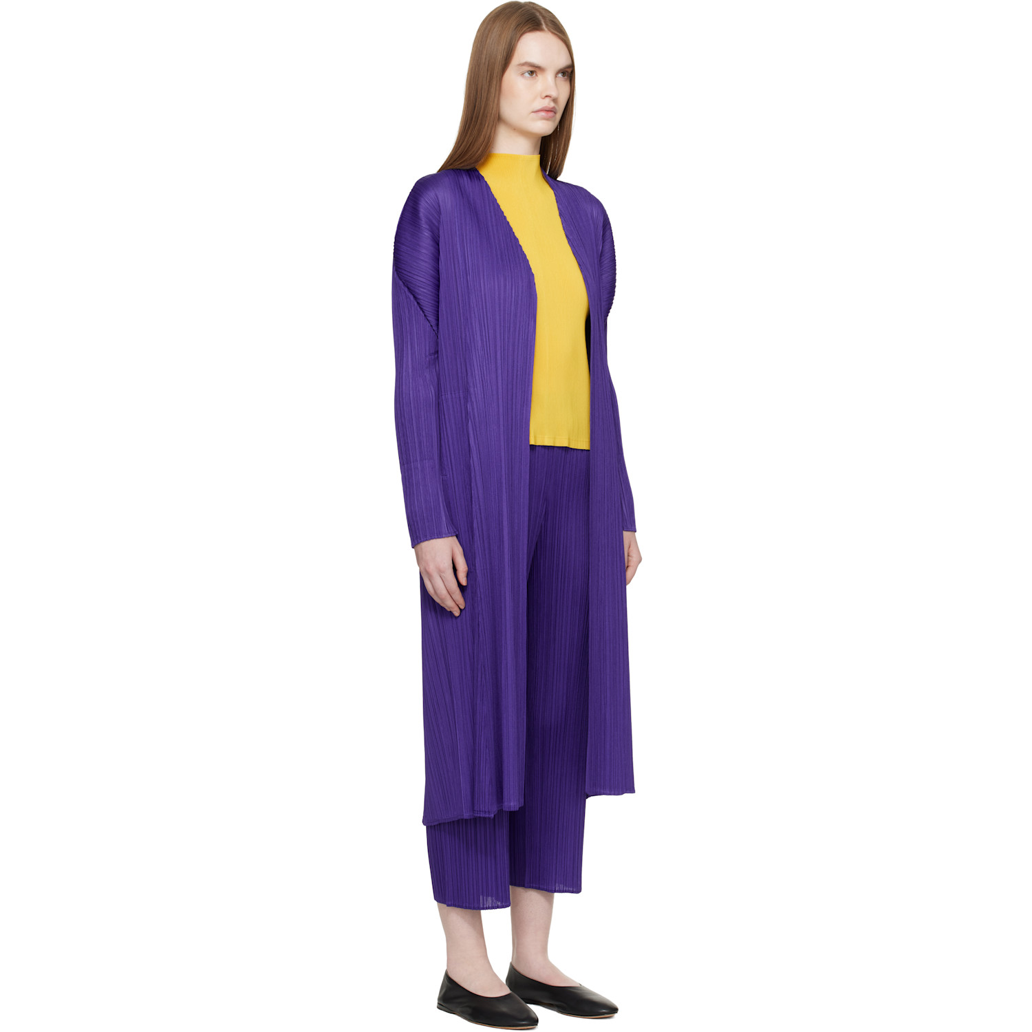  Pleats Please Issey Miyake Purple Monthly Colors November Coat 