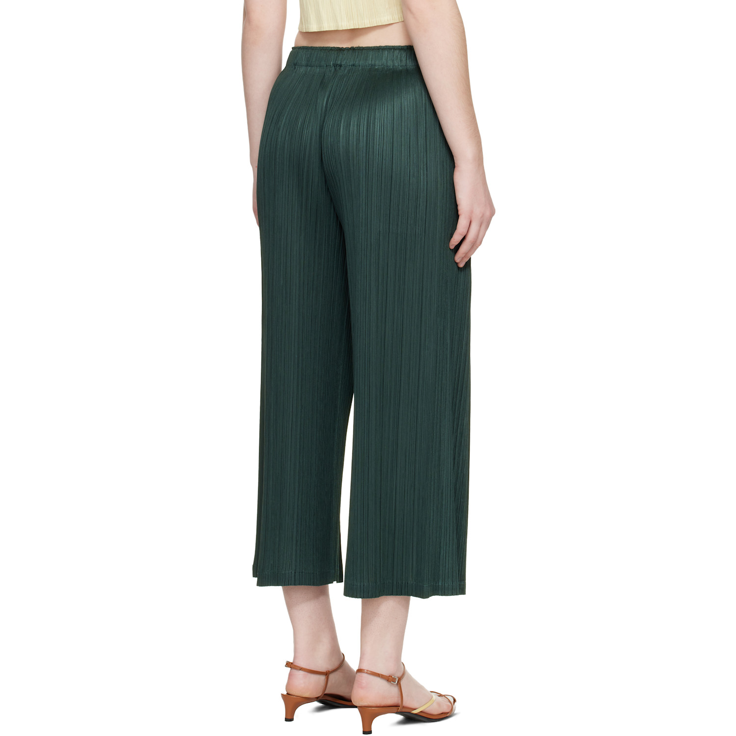  Pleats Please Issey Miyake Green Monthly Colors December Trousers 
