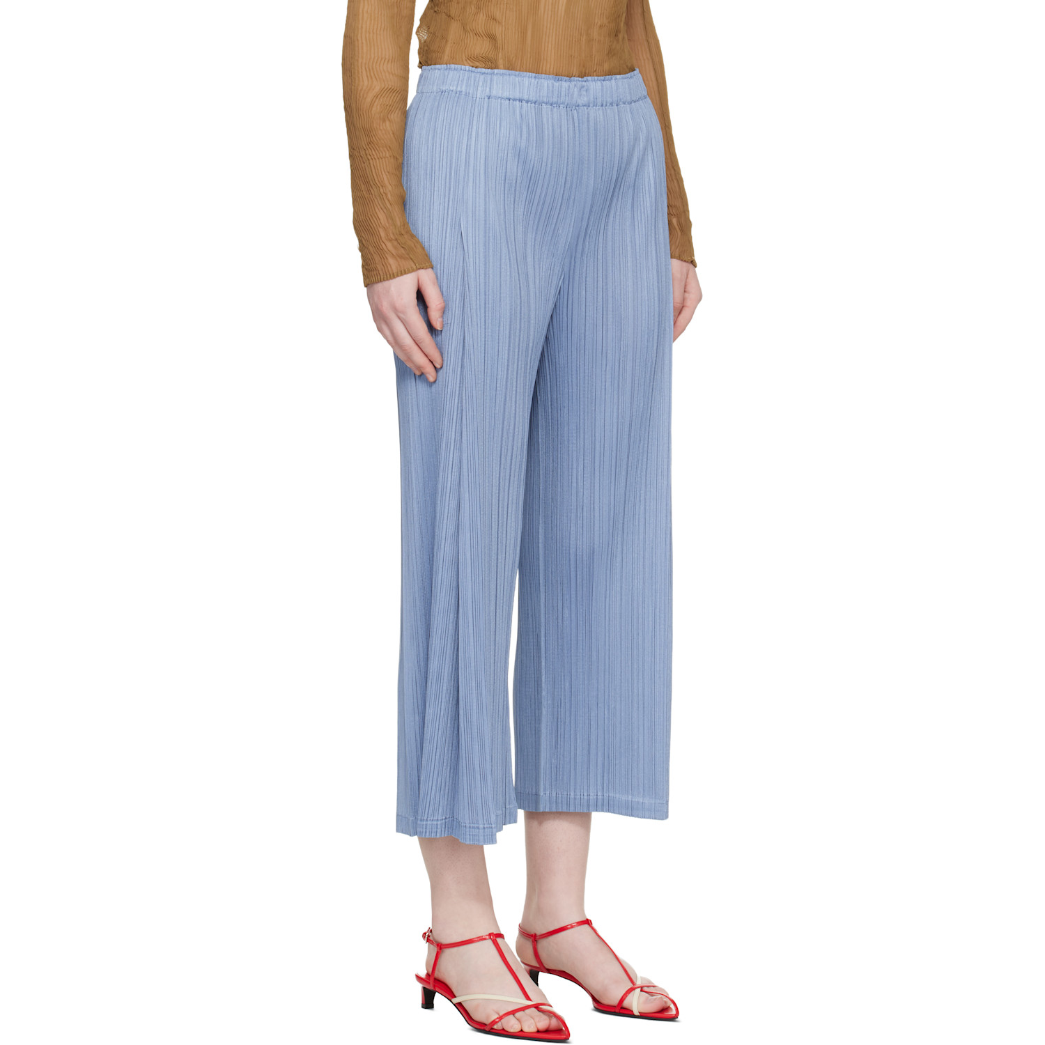  Pleats Please Issey Miyake Blue Monthly Colors December Trousers 