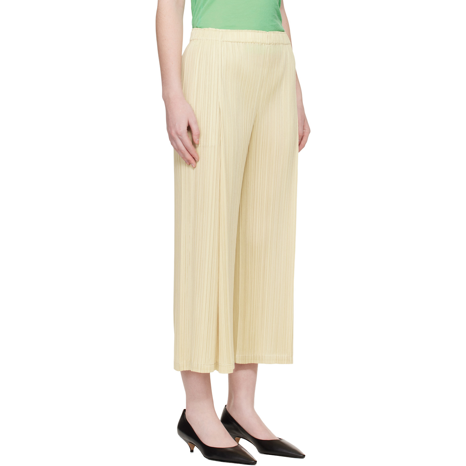  Pleats Please Issey Miyake Yellow Monthly Colors December Trousers 