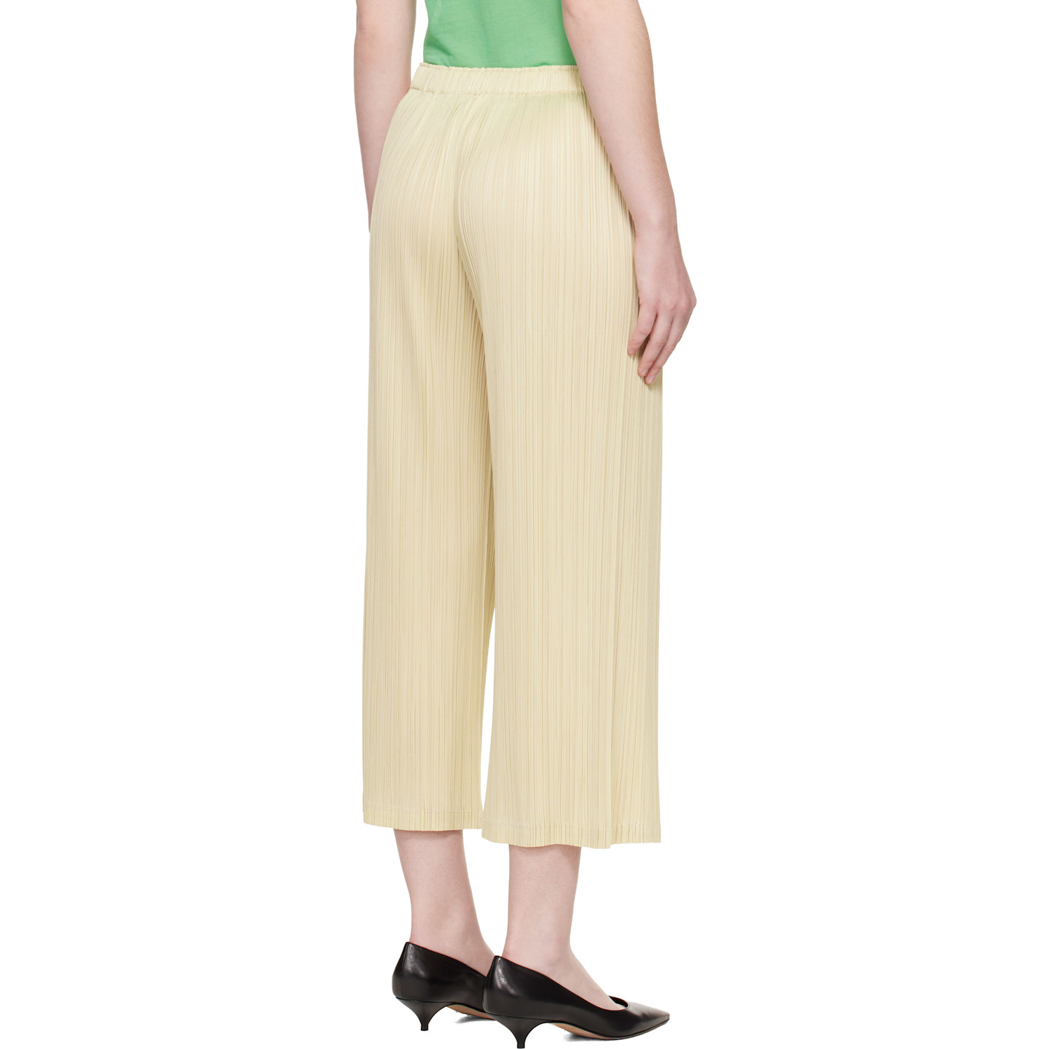  Pleats Please Issey Miyake Yellow Monthly Colors December Trousers 