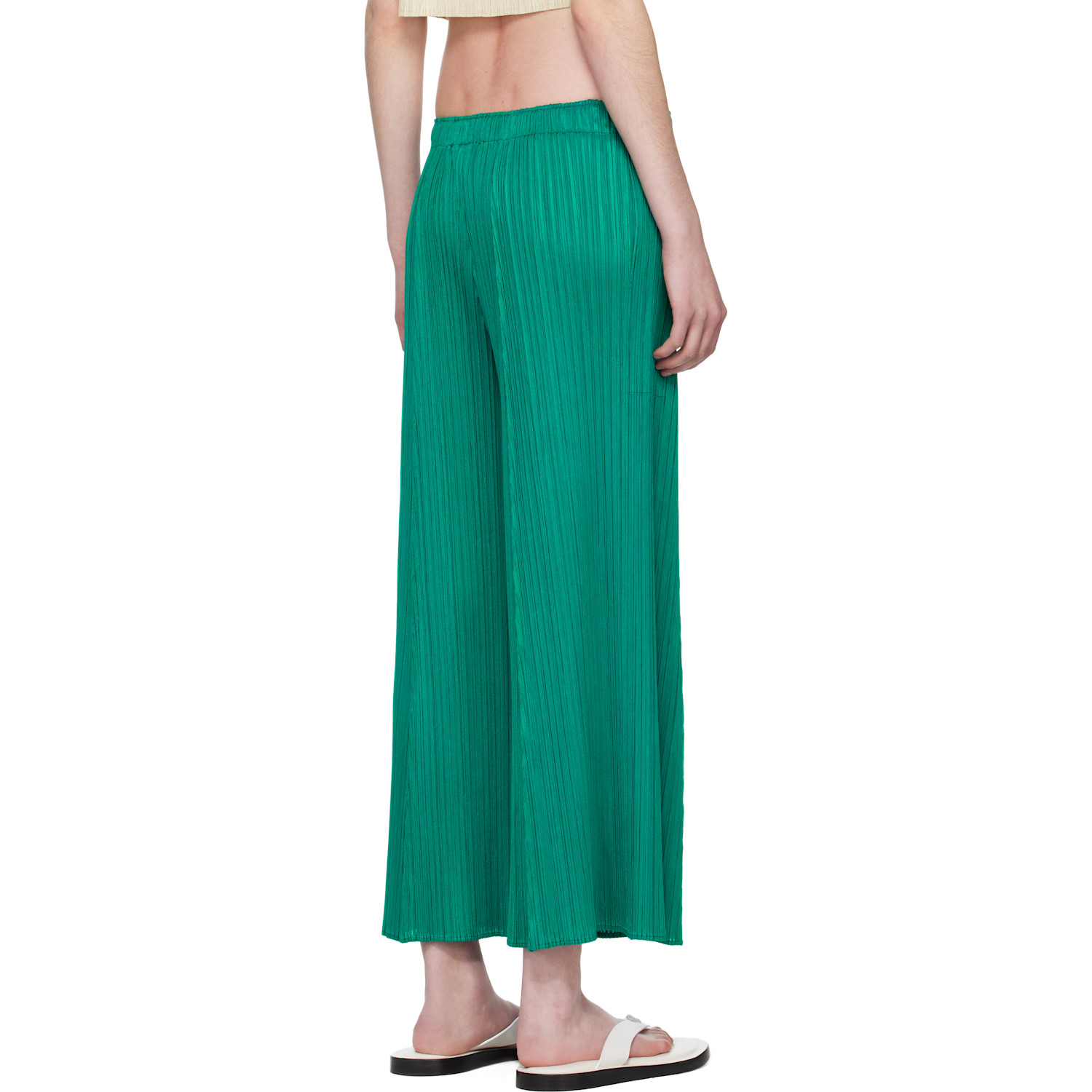  Pleats Please Issey Miyake Green Monthly Colors November Trousers 