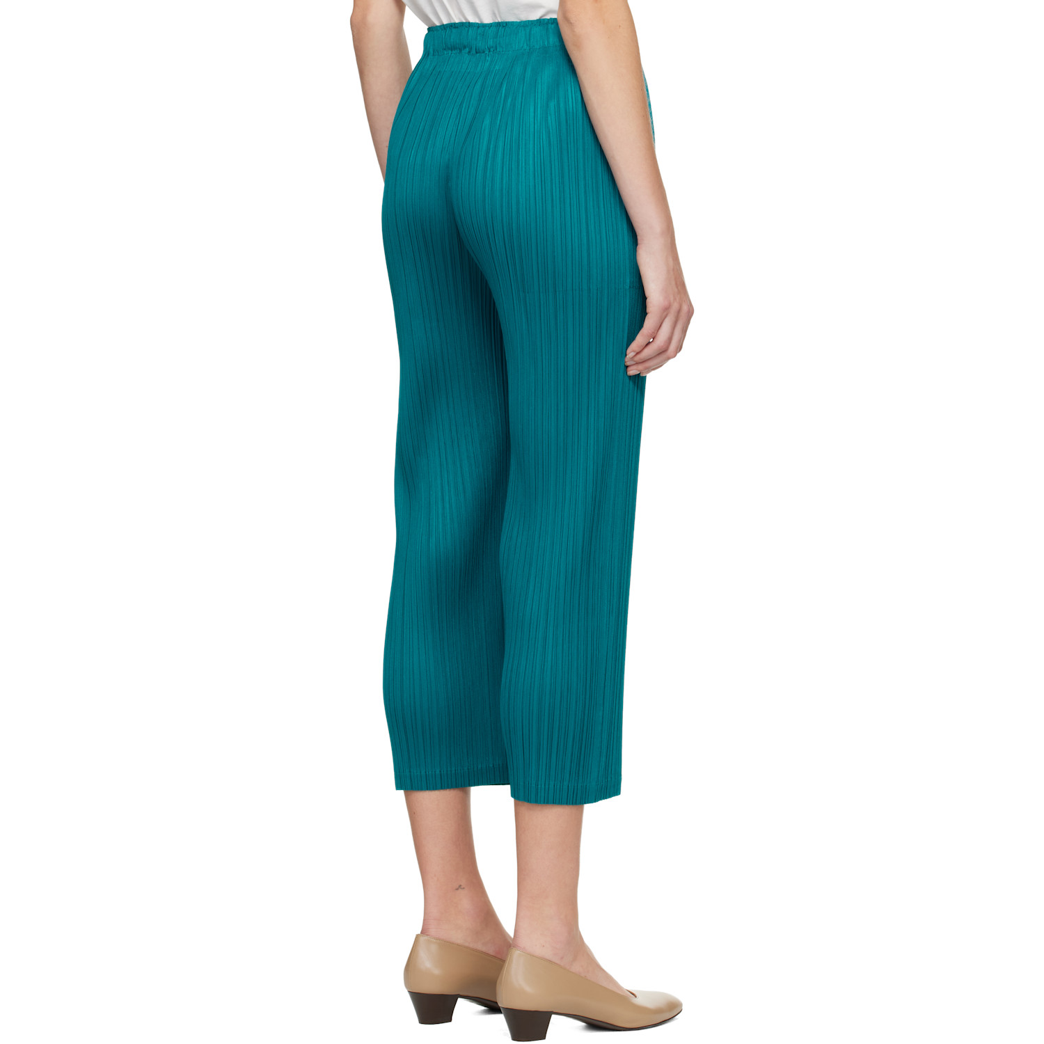  Pleats Please Issey Miyake Blue Monthly Colors October Trousers 