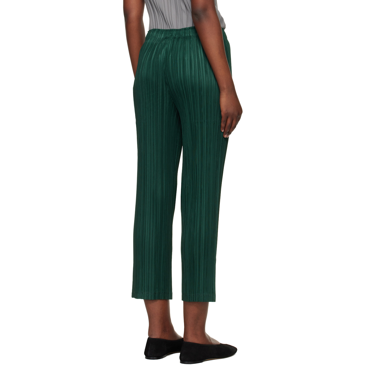  Pleats Please Issey Miyake Green Thicker 2 Trousers 