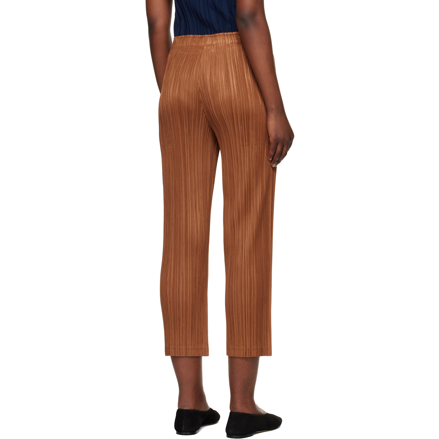  Pleats Please Issey Miyake Tan Thicker 2 Trousers 