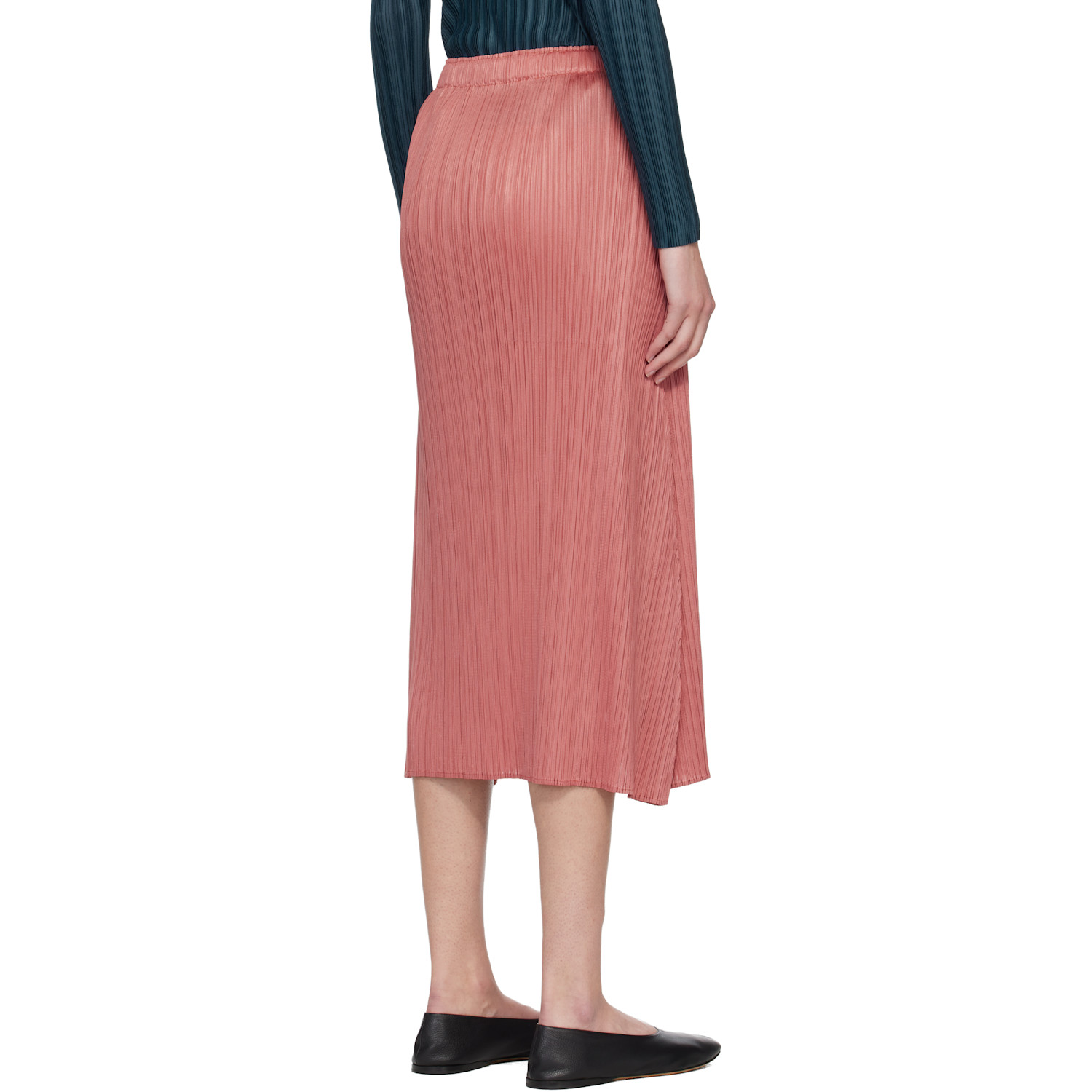  Pleats Please Issey Miyake Pink Monthly Colors October Maxi Skirt 