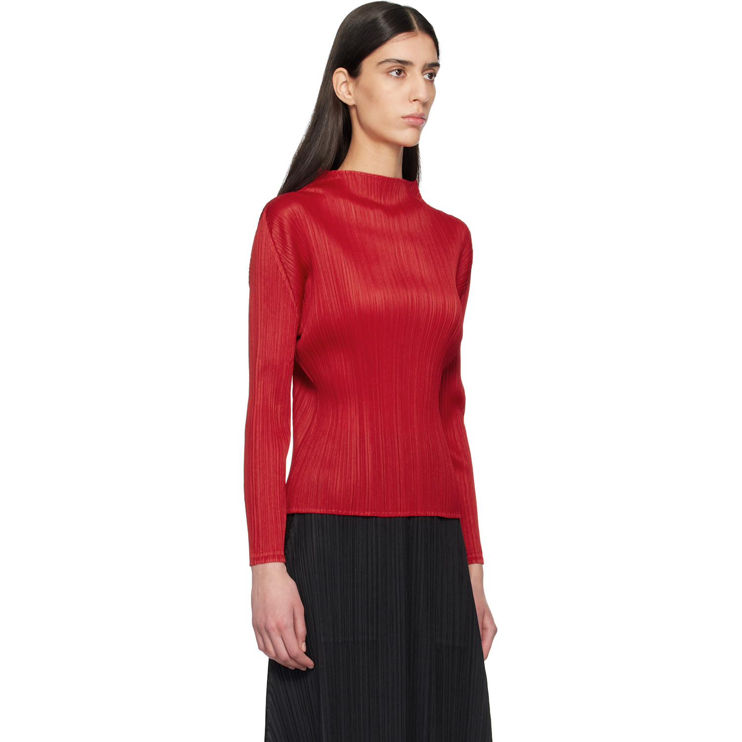  Pleats Please Issey Miyake Red Monthly Colors November Top 