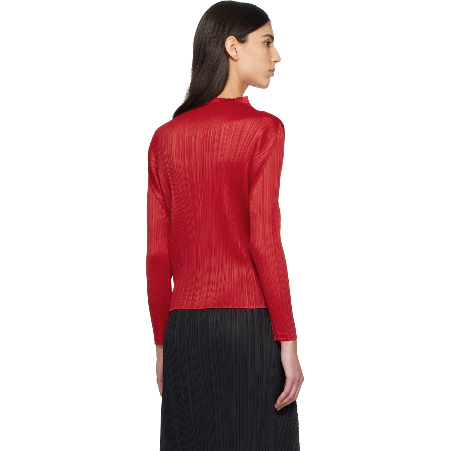  Pleats Please Issey Miyake Red Monthly Colors November Top 