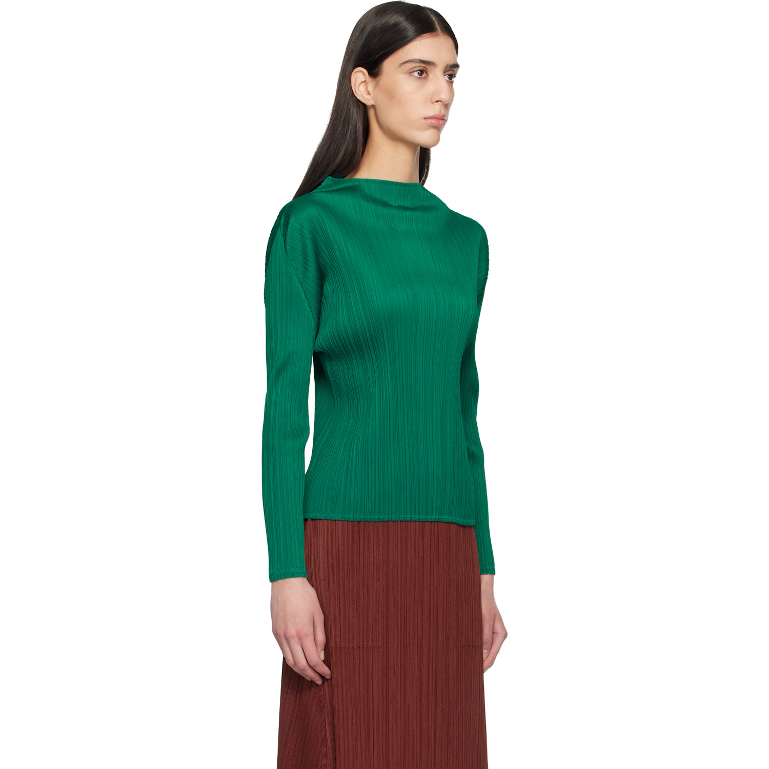  Pleats Please Issey Miyake Green Monthly Colors November Top 