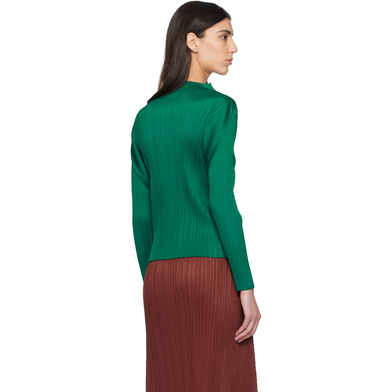  Pleats Please Issey Miyake Green Monthly Colors November Top 
