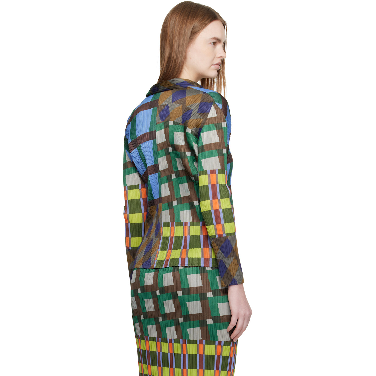  Pleats Please Issey Miyake Multicolor Harmony Blouse 