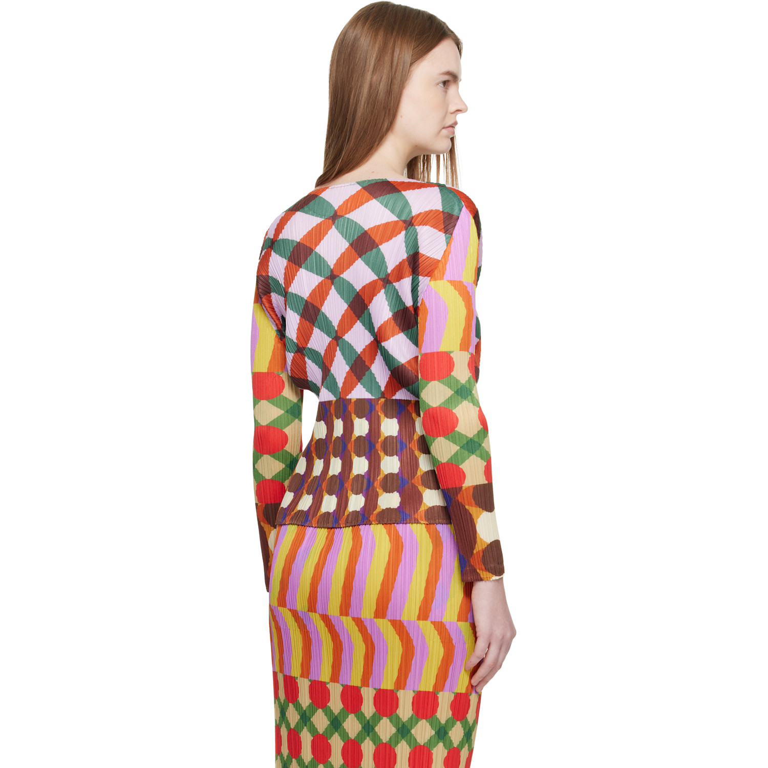  Pleats Please Issey Miyake Multicolor Harmony T-shirt 