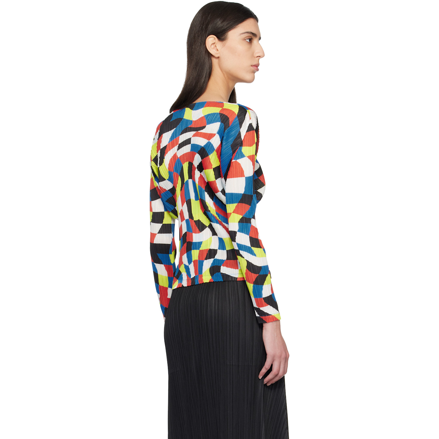  Pleats Please Issey Miyake Multicolor Dancing Square Top 
