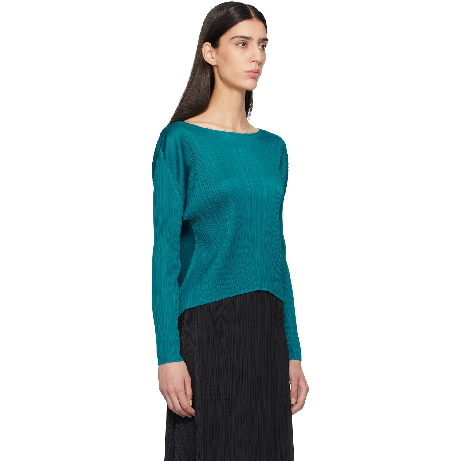  Pleats Please Issey Miyake Blue Monthly Colors October Top 
