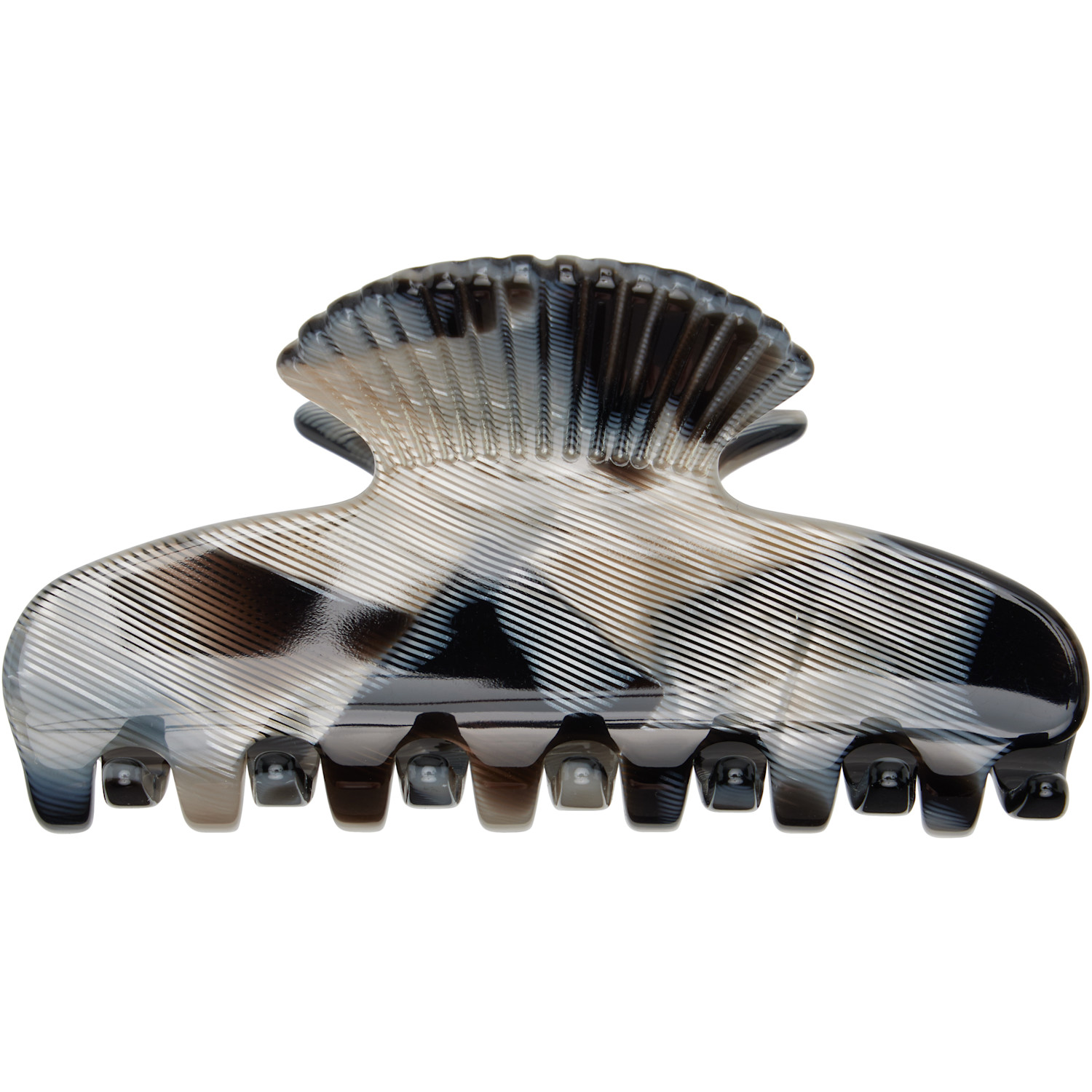  Sophie Buhai Black Small Fan Shell Claw Hair Clip 