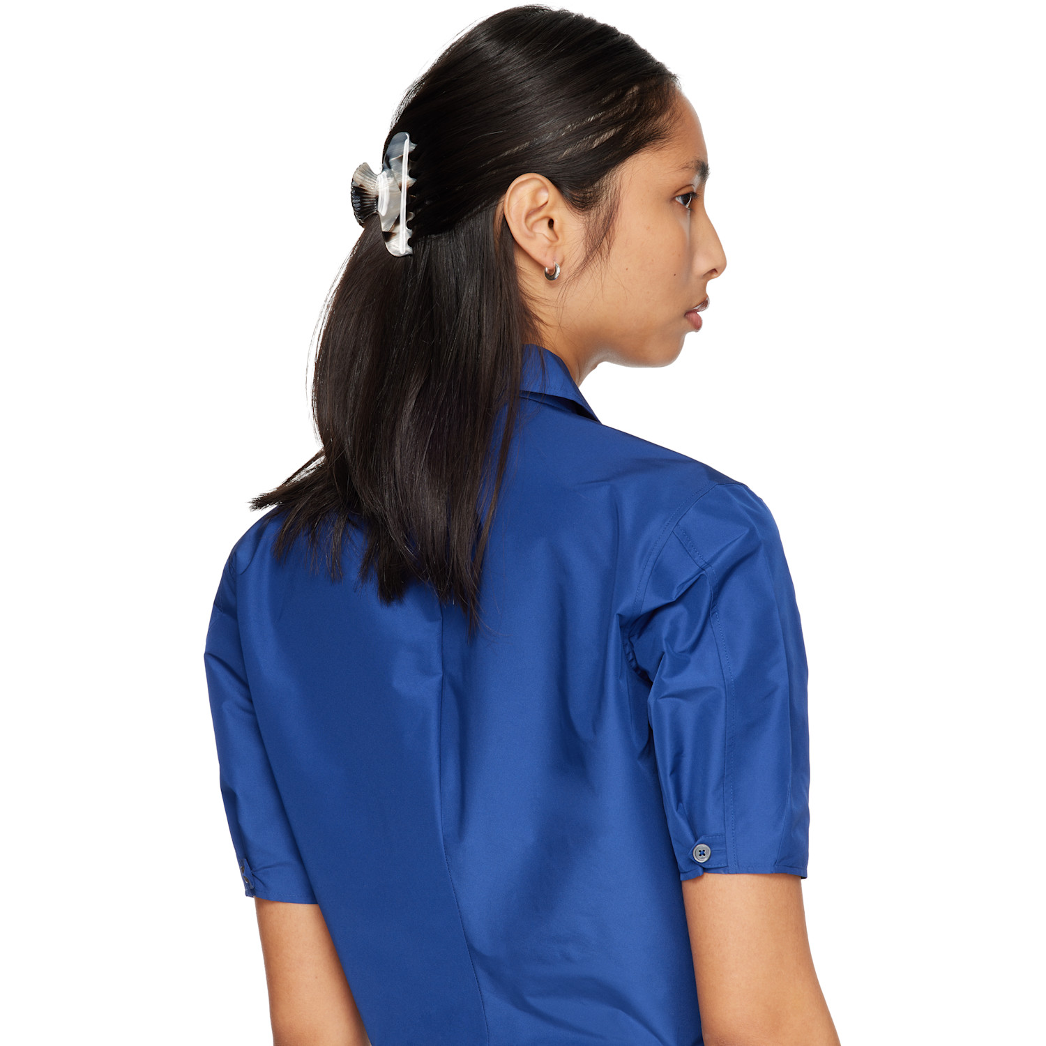  Sophie Buhai Black Small Fan Shell Claw Hair Clip 